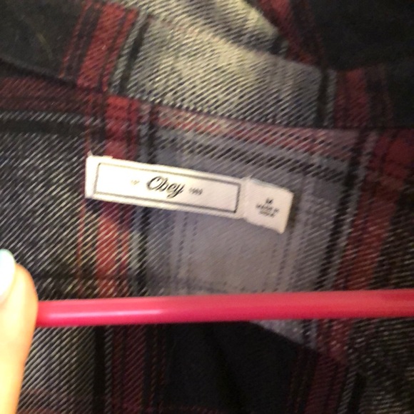 Obey flannel shirt jacket - Picture 2 of 3